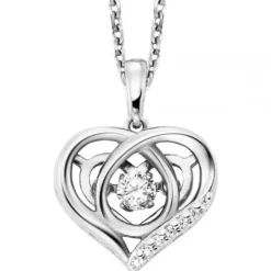 Julie Julsen (Kette mit) Herz-Dancing Stone Halskette Herz - JJDNE1210.1