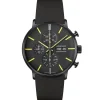 Junghans Lederarmband-FORM A Chronoscope - 27/4473.02