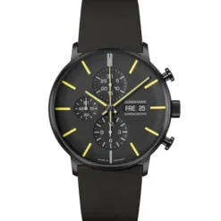 Junghans Lederarmband-FORM A Chronoscope - 27/4473.02