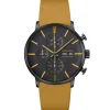 Junghans Lederarmband-FORM A Chronoscope (Engl. Datum) - 27/4372.01