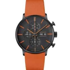 Junghans Lederarmband-FORM A Chronoscope - 27/4370.00