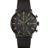 Junghans Lederarmband-FORM A Chronoscope - 27/4372.02