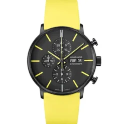 Junghans Lederarmband-FORM A Chronoscope - 27/4473.00