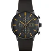 Junghans Lederarmband-FORM A Chronoscope (Engl. Datum) - 27/4372.03
