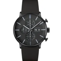 Junghans Lederarmband-FORM A Chronoscope - 27/4371.02