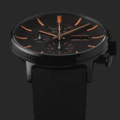 Junghans Lederarmband-FORM A Chronoscope (Engl. Datum) - 27/4370.03