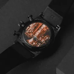 Junghans Lederarmband-FORM A Chronoscope (Engl. Datum) - 27/4370.03