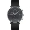 Junghans Lederarmband-Form C Chronoscope - 41/4876.00