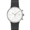 Junghans Lederarmband-max bill Chronoscope Bauhaus - 27/4303.02