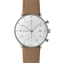 Junghans Lederarmband-max bill Chronoscope - 27/4502.02