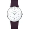 Junghans Lederarmband-max bill Damen - 47/4558.02