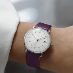 Junghans Lederarmband-max bill Damen - 47/4558.02