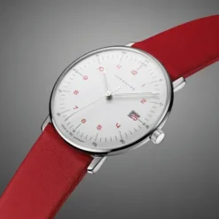 Junghans Lederarmband-max bill Damen - 47/4541.02