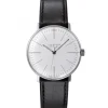 Junghans Lederarmband-max bill Handaufzug - 27/3700.02