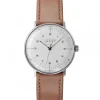 Junghans Lederarmband-max bill Handaufzug - 27/3701.02