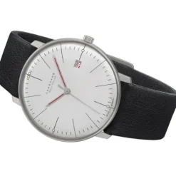 Junghans Lederarmband-max bill MEGA Solar Bauhaus - 59/2326.02