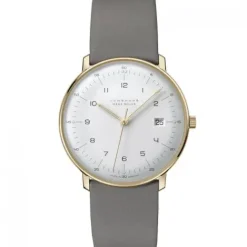 Junghans Lederarmband-max bill MEGA Solar - 59/7324.02