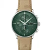 Junghans Lederarmband-Meister Chronoscope (Engl. Datum) - 27/4222.03