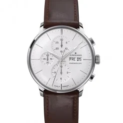 Junghans Lederarmband-Meister Chronoscope (Engl. Datum) - 27/4120.03