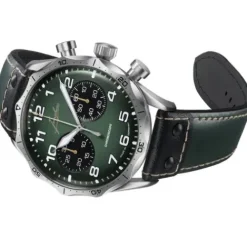 Junghans Lederarmband-Meister Pilot Chronoscope - 27/3492.00