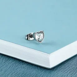 La Petite Story (Kette mit) Herz-Heart Einzel Ohrstecker - LPS02AQM50