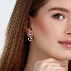 La Petite Story (Kette mit) Herz-Heart Einzel Ohrstecker - LPS02AQM58