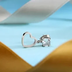 La Petite Story (Kette mit) Herz-Heart Einzel Ohrstecker - LPS02AQM58