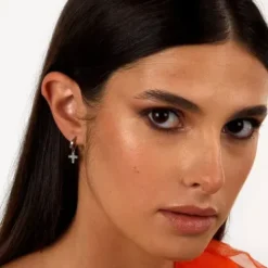 La Petite Story (Kette mit) Kreuz-Orecchini Cross Einzel Ohrring - LPS01AQM91