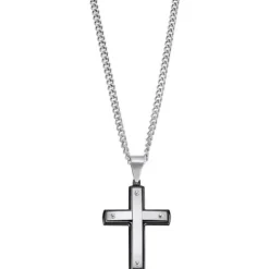 Lotus (Kette mit) Kreuz-Halskette - LS2277-1/1