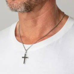 Lotus (Kette mit) Kreuz-Halskette - LS1983-1/1