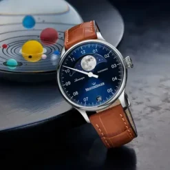 Meistersinger Lederarmband-Lunascope - LS908