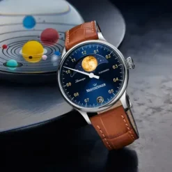 Meistersinger Lederarmband-Lunascope - LS908G