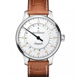 Meistersinger Lederarmband-Perigraph (38 mm) - BM1101G