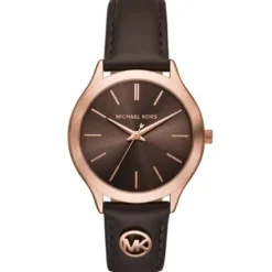 Michael Kors Lederarmband-Slim Runway - MK7489