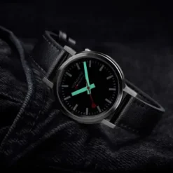 Mondaine Lederarmband-Stop2go (34 mm) Vegan - MST.34020.LBV.SET