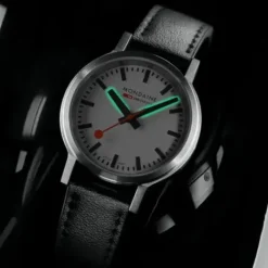 Mondaine Lederarmband-Stop2go (34 mm) Vegan - MST.3401B.LBV.SET