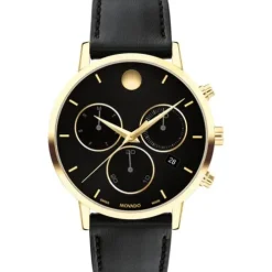 Movado Lederarmband-Museum Classic - 0607779