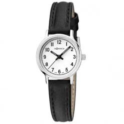 M-Watch Lederarmband-Black & White - WBB.46110.LB
