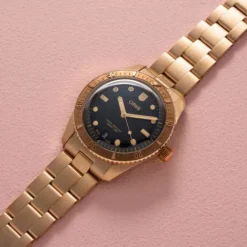 Oris Metallarmband-Divers Sixty-Five Date Sepia - 01 733 7771 3154-07 8 19 15