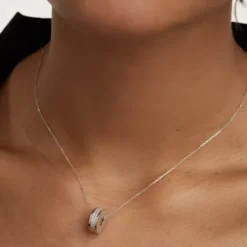 P D Paola Halsketten-Atlas Silver Halskette - CO02-438-U