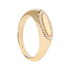 P D Paola Ringe-Lace Stamp Gold Ring - AN01-629