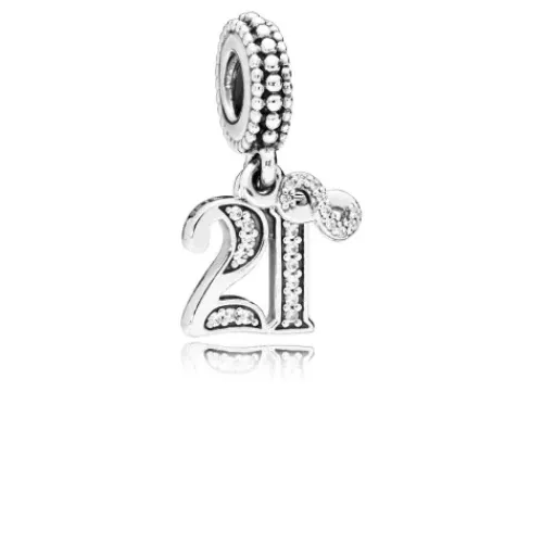 Pandora Charms/Beads-21. Geburtstag Charm - 797263CZ