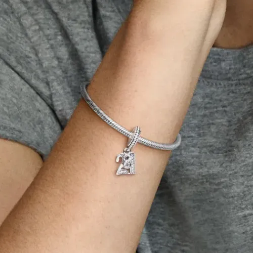 Pandora Charms/Beads-21. Geburtstag Charm - 797263CZ