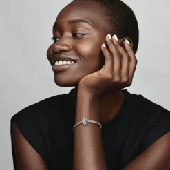 Pandora Charms/Beads-April Geburtsstein Klarer Ewigkeitskreis Charm - 790064C01