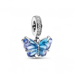 Pandora Charms/Beads-Blauer Murano Glas Schmetterling Charm - 792698C01