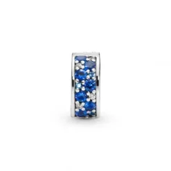 Pandora Charms/Beads-Blauer Pavé Clip Charm - 791817NSBMX