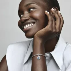 Pandora Charms/Beads-Blauer Schmetterling & Spruch Doppelter Charm - 790757C01