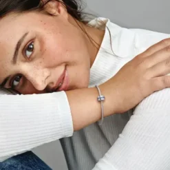 Pandora Charms/Beads-Blaues Funkelndes Clip Charm - 791972C01