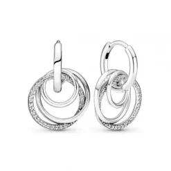 Pandora Ohrringe-Familie Für Immer Verschlungene Creolen - 291156C01