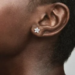 Pandora Ohrringe-Funkelnde Schneeflocke Ohrstecker - 299239C01